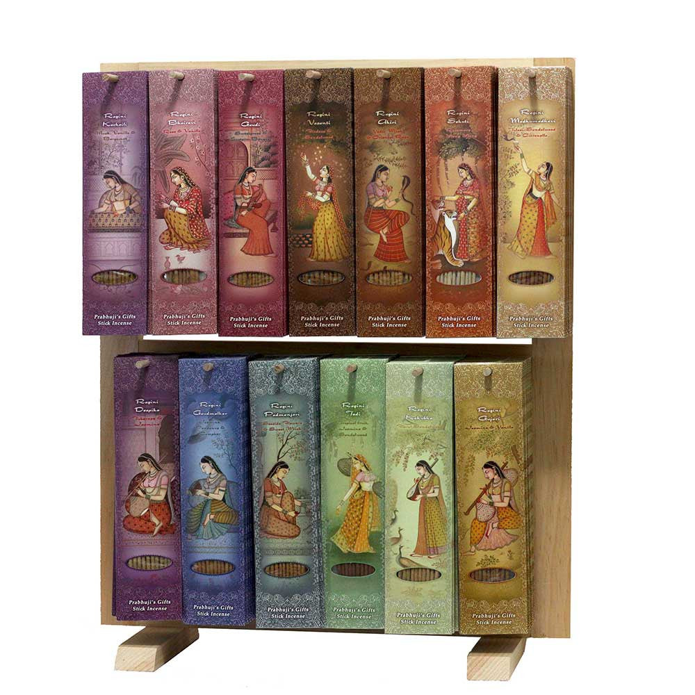 Prabhuji Wholesale Opening Bundle - Incense - Display Rack with 13 Fragrance - Harmony Line - 169 Packs