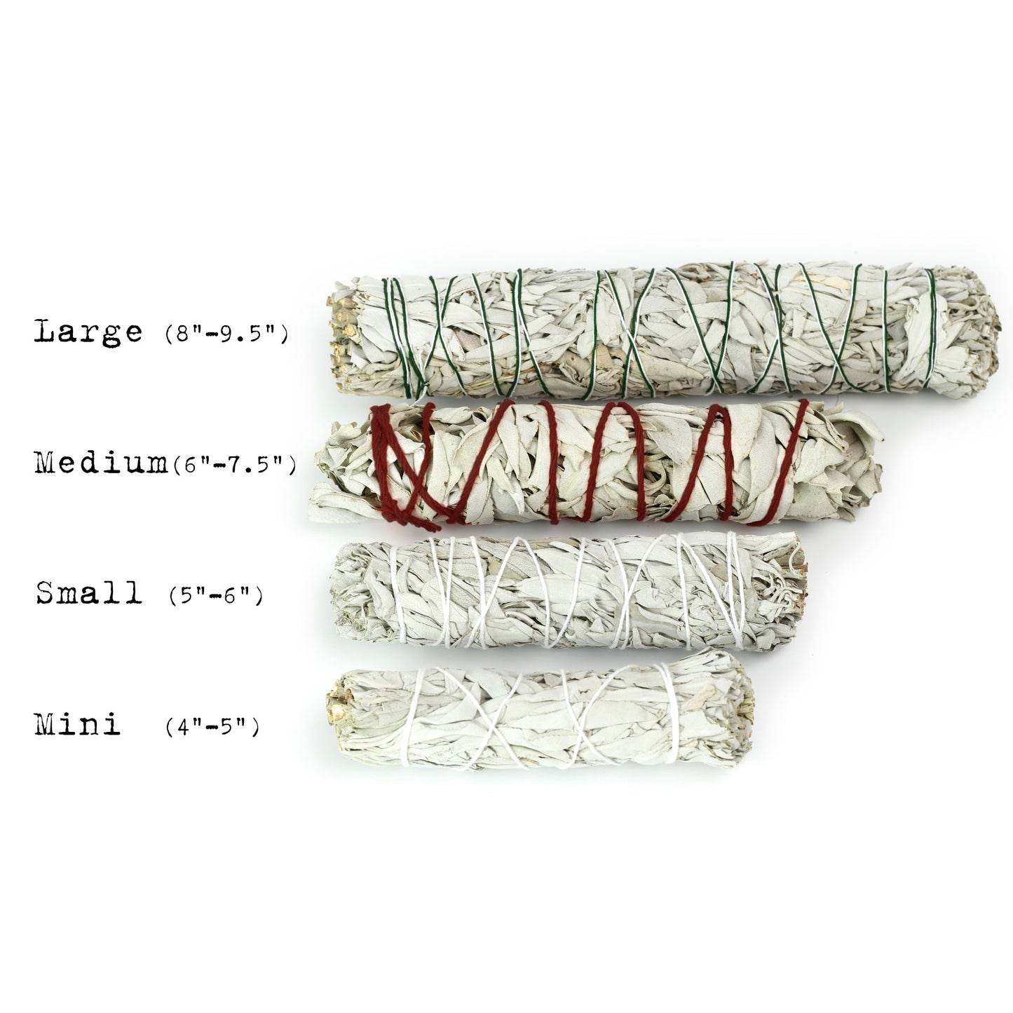 Prabhuji White Sage Smudge - Medium Bundle (6"-7.5")