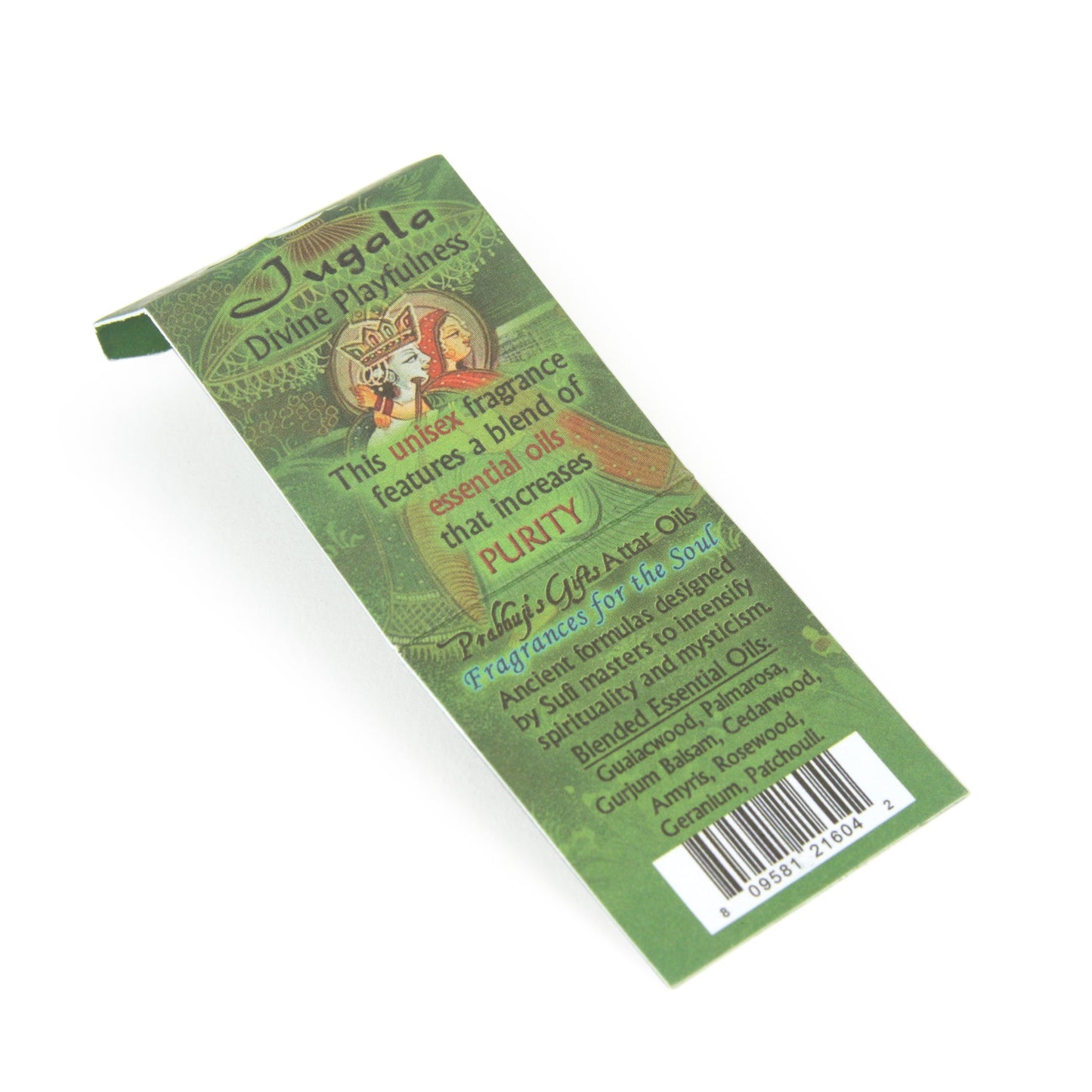 Prabhuji Attar Oil Jugala for Purity - 0.5oz - Unisex