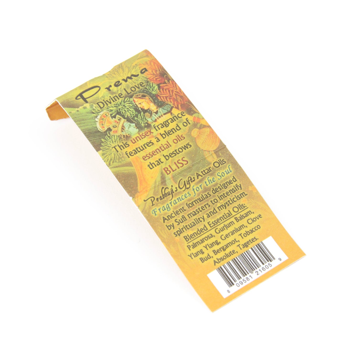 Prabhuji Attar Oil Prema for Bliss - 0.5oz - Unisex