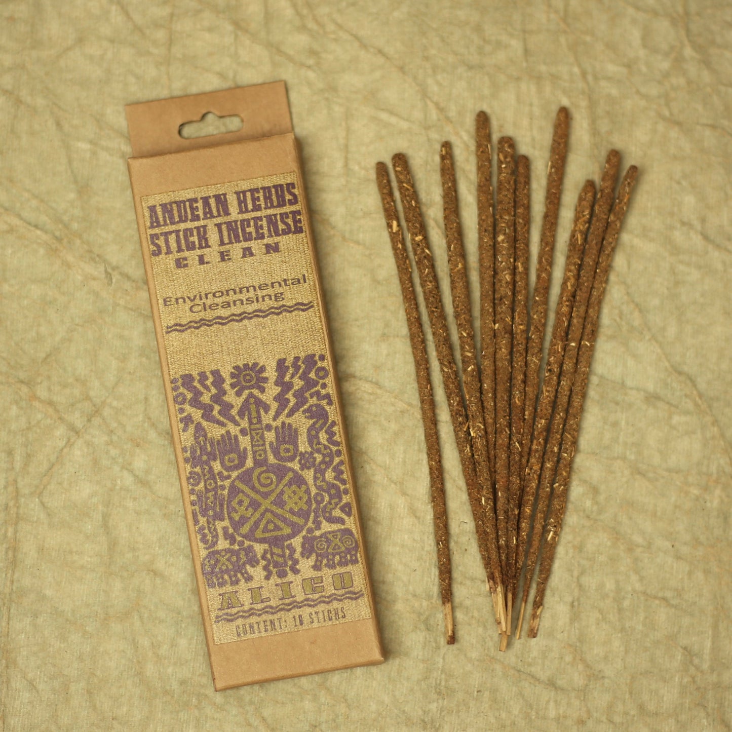 Prabhuji Smudging Incense - Clean - Andean Herbs Incense Sticks - Environmental Cleansing