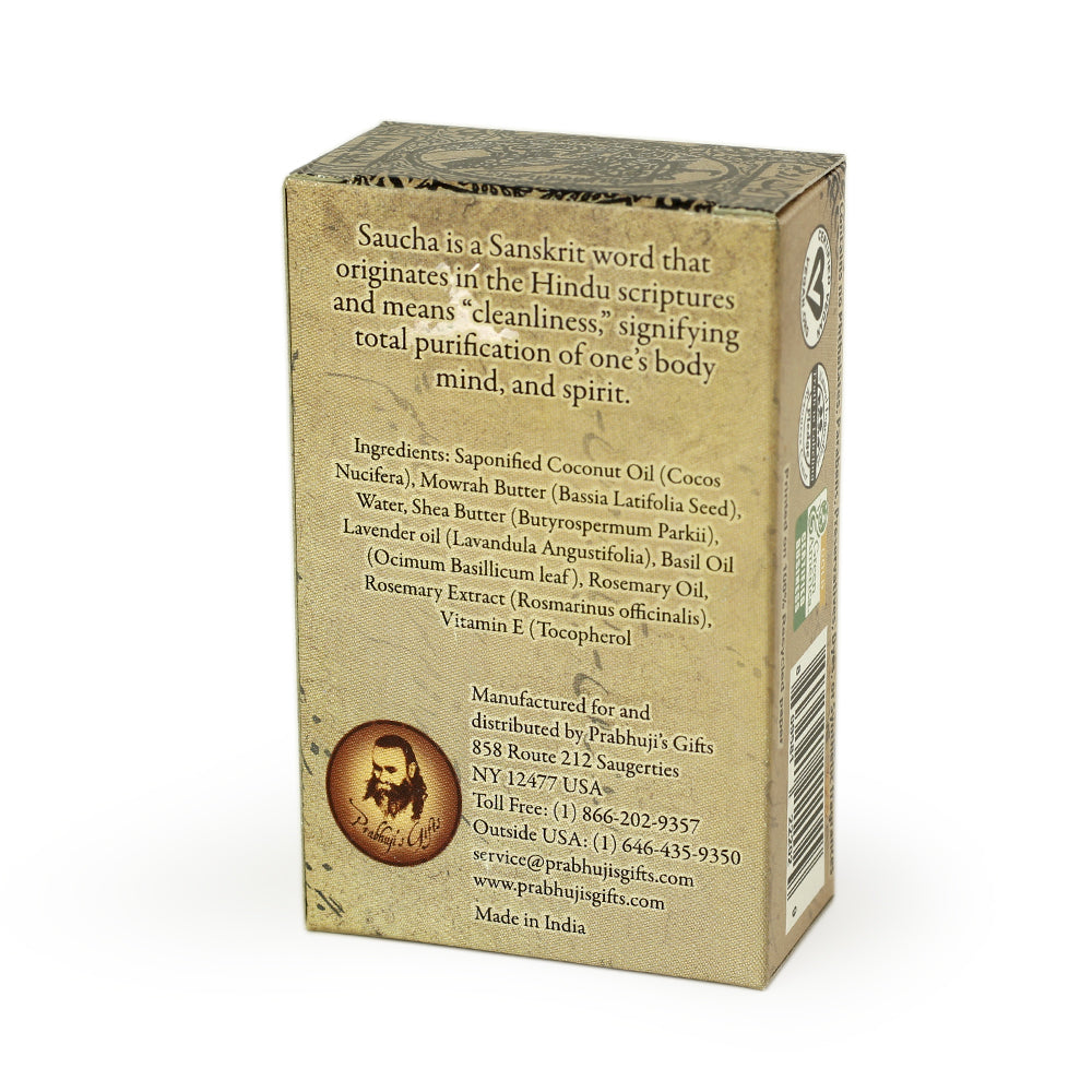 Prabhuji Soap Bar Saucha - Natural Relaxing Lavender - Travel size 1 oz (30g)