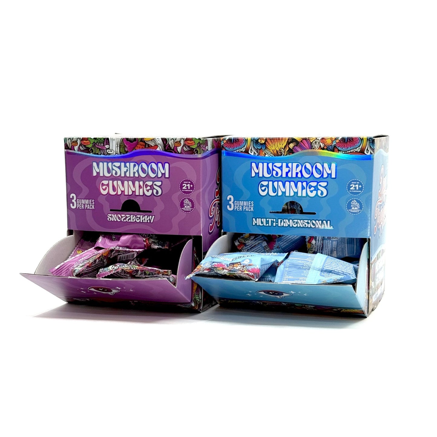 3ct Multi - Dimensional Mushroom Gummies Case of 30 - Tree Spirit Wellness