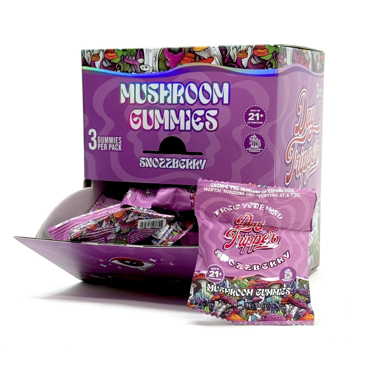 3ct Snozzberry Mushroom Gummies Case of 30 - Tree Spirit Wellness