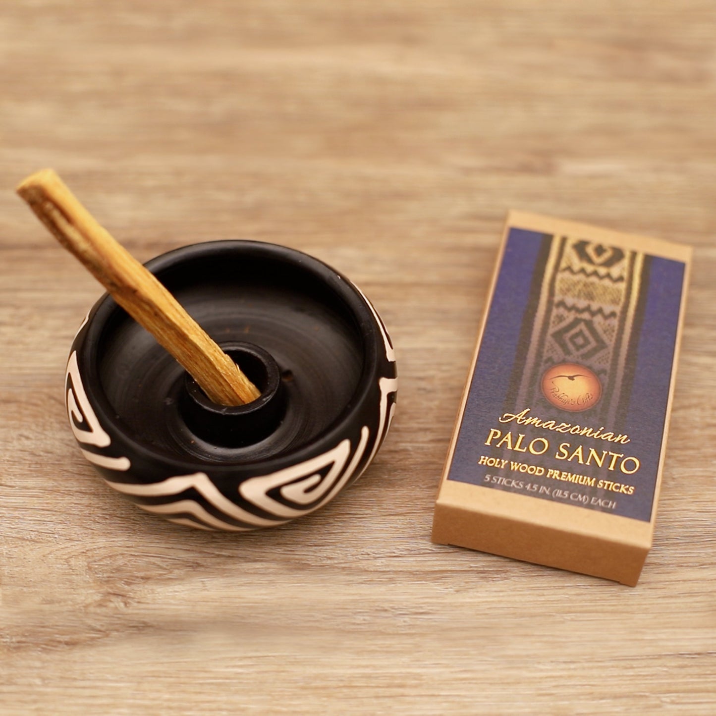 Prabhuji Palo Santo Raw Incense Wood - Premium Amazonian - 5 Sticks