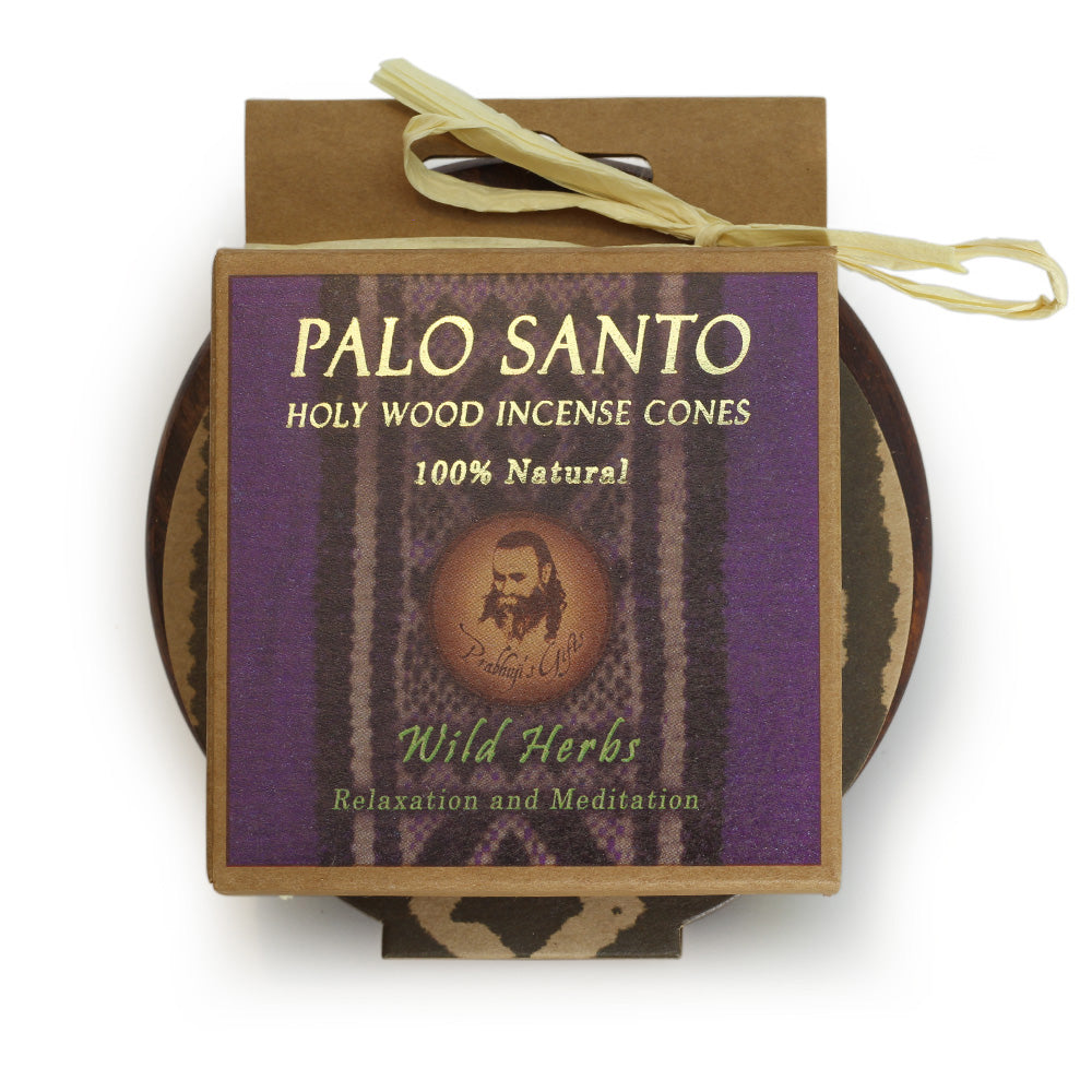 Kit - Palo Santo Wild Herbs Cones with Burner - Wholesale and Retail Prabhuji's Gifts