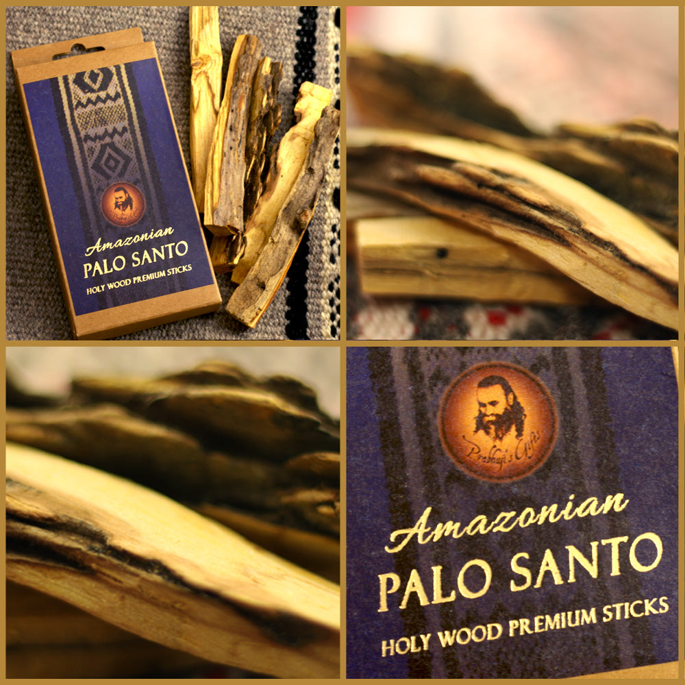 Prabhuji Palo Santo Raw Incense Wood - Premium Amazonian - 5 Sticks