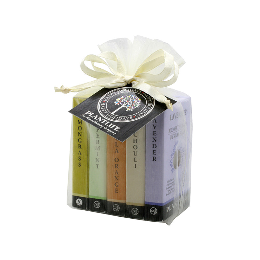 Soap Gift - Sampler - 5 Travel Size (1 oz each) in Organza Bag