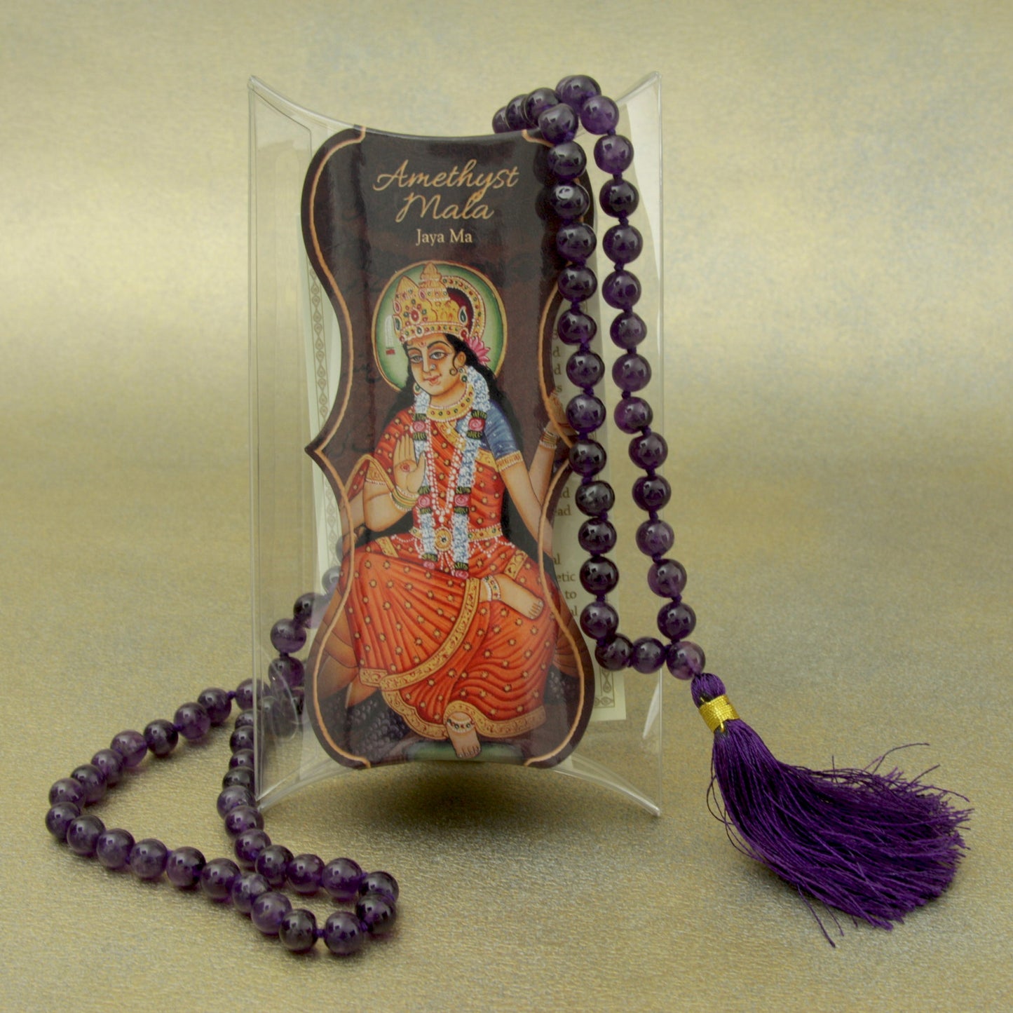 Prabhuji Prayer Mala Beads - Amethyst - 108 Prayer Beads