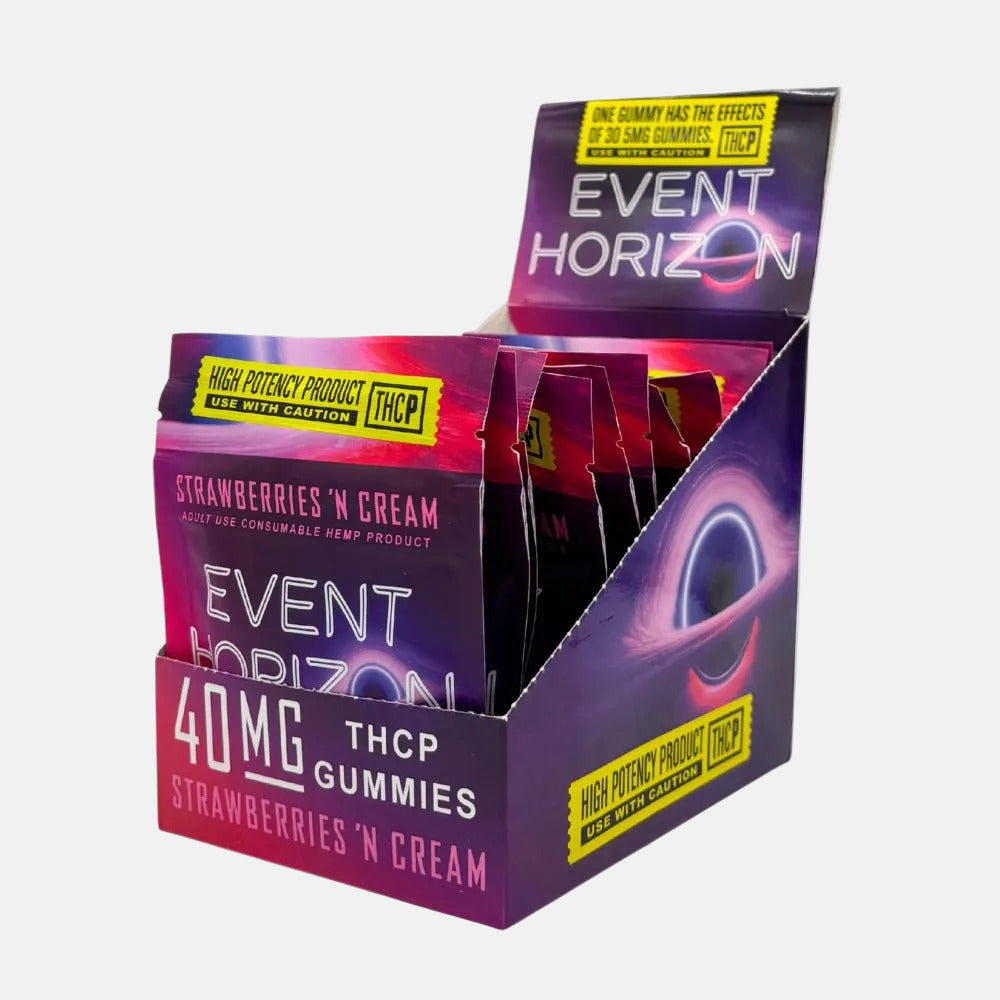 BakPak Event Horizon THCP gummies Strawberries n Cream - (40mg/Gummy) Box of 10 - Tree Spirit Wellness