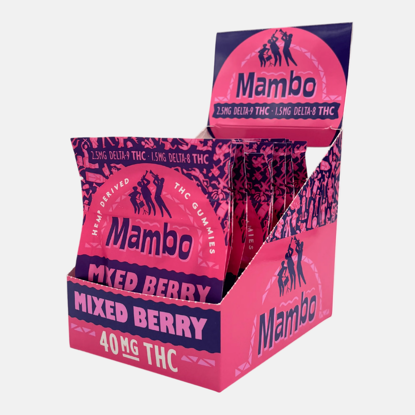 BakPak Mambo Mixed Berry D9/D8 - 40mg Box of 10 - Tree Spirit Wellness