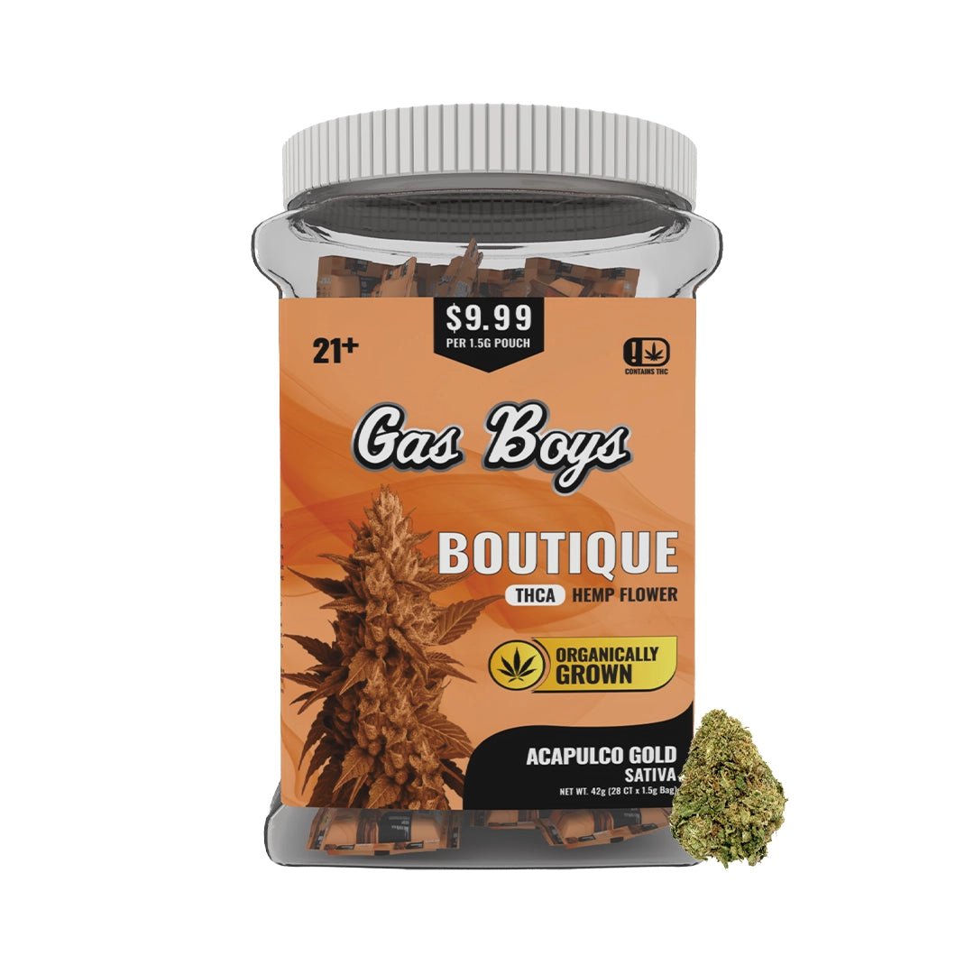 BOUTIQUE THCA FLOWER JUG 42g - Acapulco Gold - Sativa (28CT) - Tree Spirit Wellness