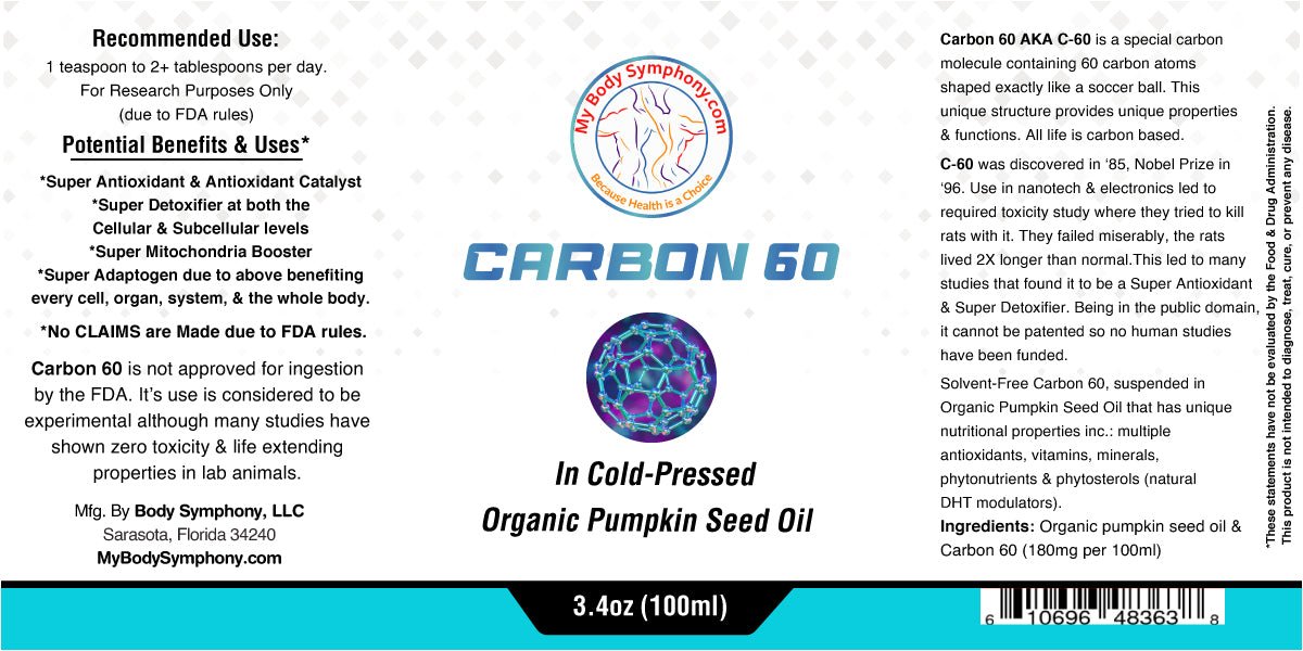 Carbon 60 Products: Multiple Variations - Tree Spirit Wellness