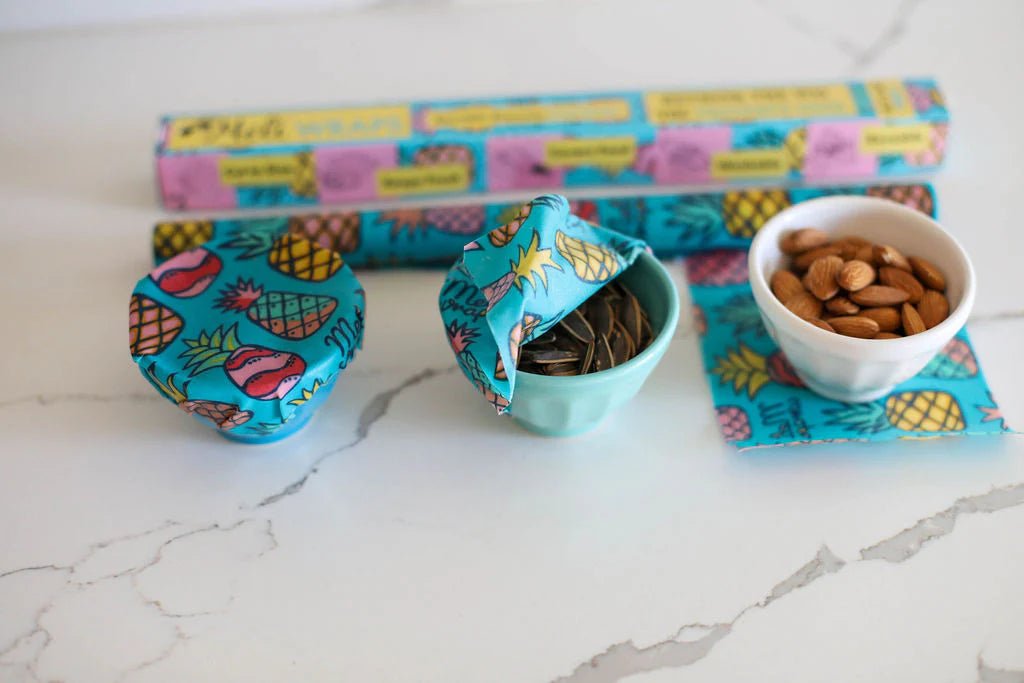 Bulk Beeswax Roll- Pineapple print - Tree Spirit Wellness