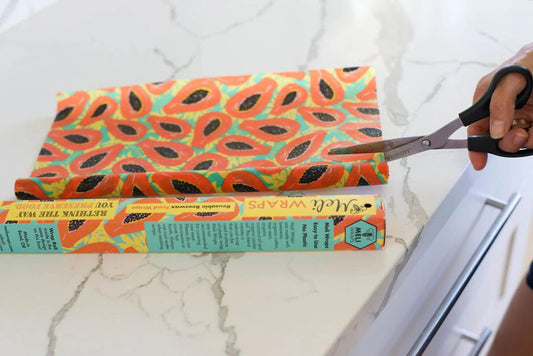 Bulk Beeswax Roll- Tropical Papaya print - Tree Spirit Wellness