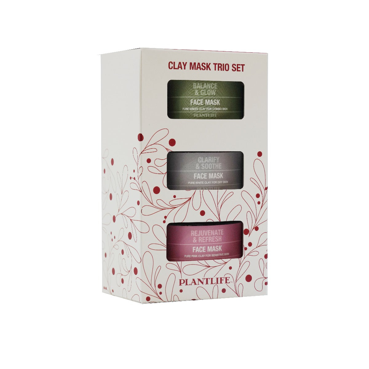 Clay Mask Trio Set - Red - Tree Spirit Wellness