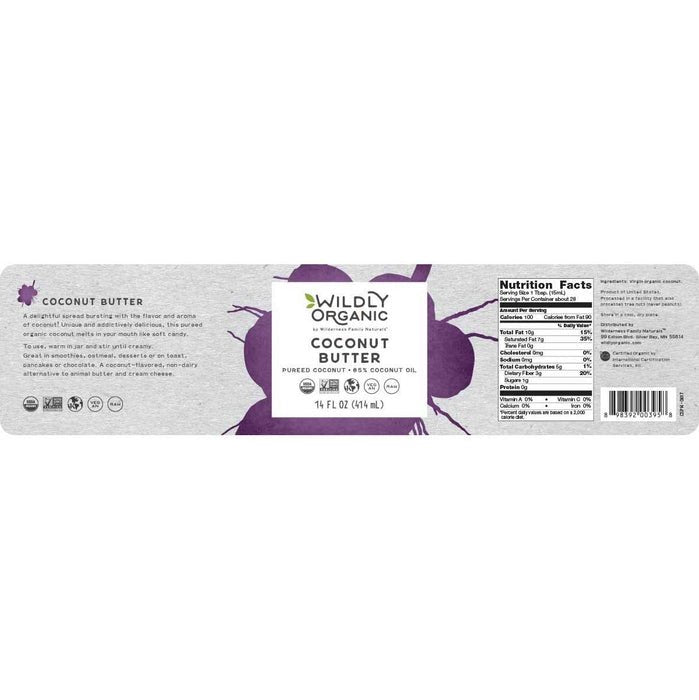 Coconut Butter | Coconut | Certified Organic | 14 fl. oz. (Spread) - Tree Spirit Wellness