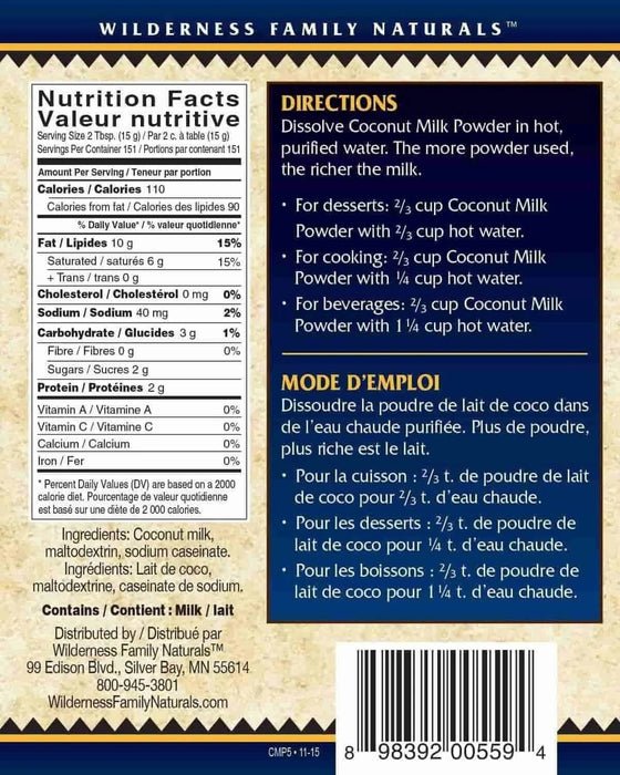 Coconut Milk Powder | Certified Organic | 33 lb. - Tree Spirit Wellness