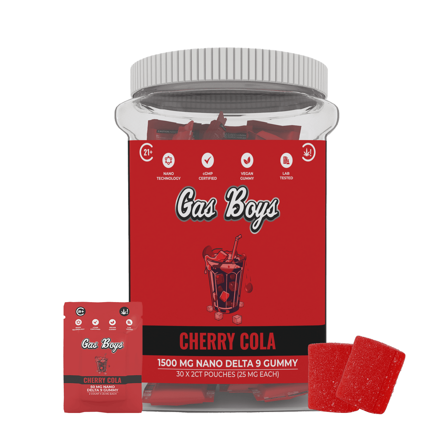 DELTA 9 NANO Gummy - 1500Mg JUG (30ct pouch) - Tree Spirit Wellness