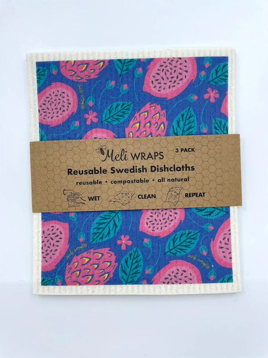Dragonfruit - Swedish Dish Cloth Sets - Tree Spirit Wellness