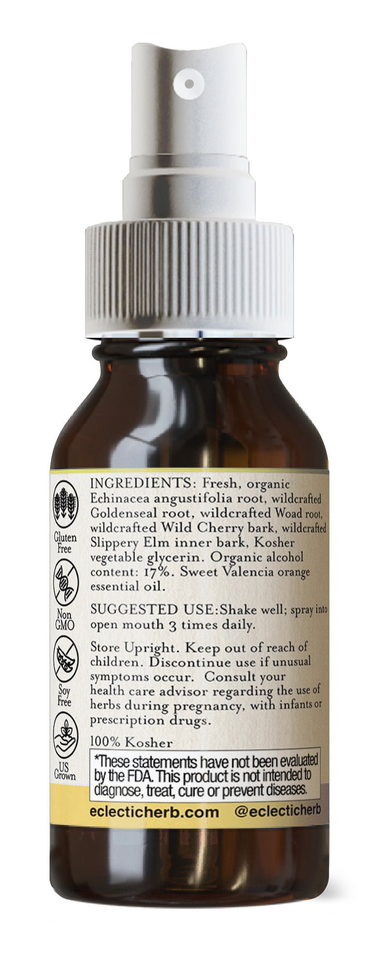 ECHINACEA GOLDENSEAL THROAT SPRAY KID - Tree Spirit Wellness