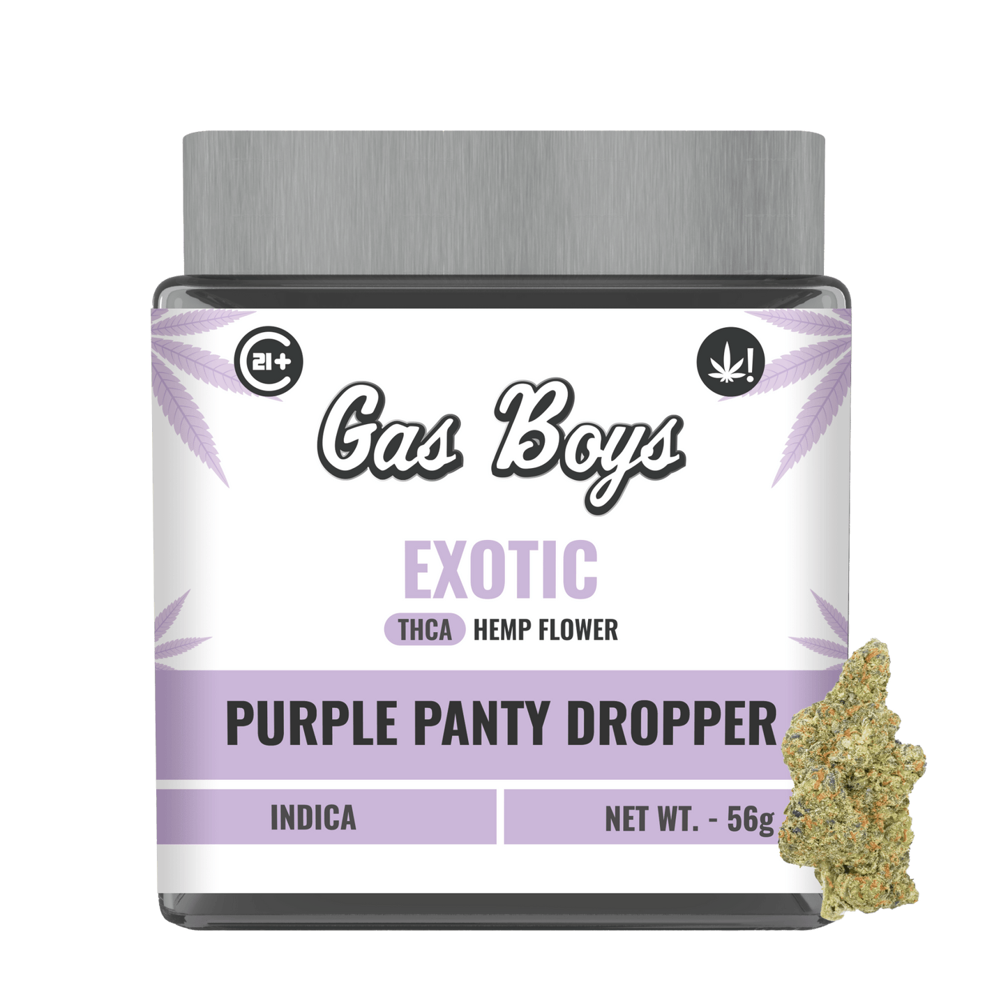 EXOTIC THCA FLOWER JAR - Purple Panty Dropper - Indica - 2oz - Tree Spirit Wellness