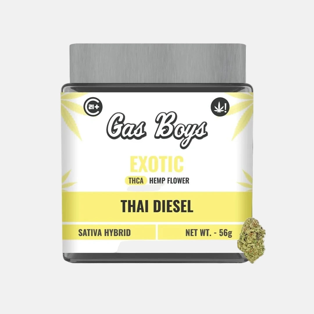 EXOTIC THCA FLOWER JAR - Thai Diesel - Sativa Hybrid - 2oz - Tree Spirit Wellness