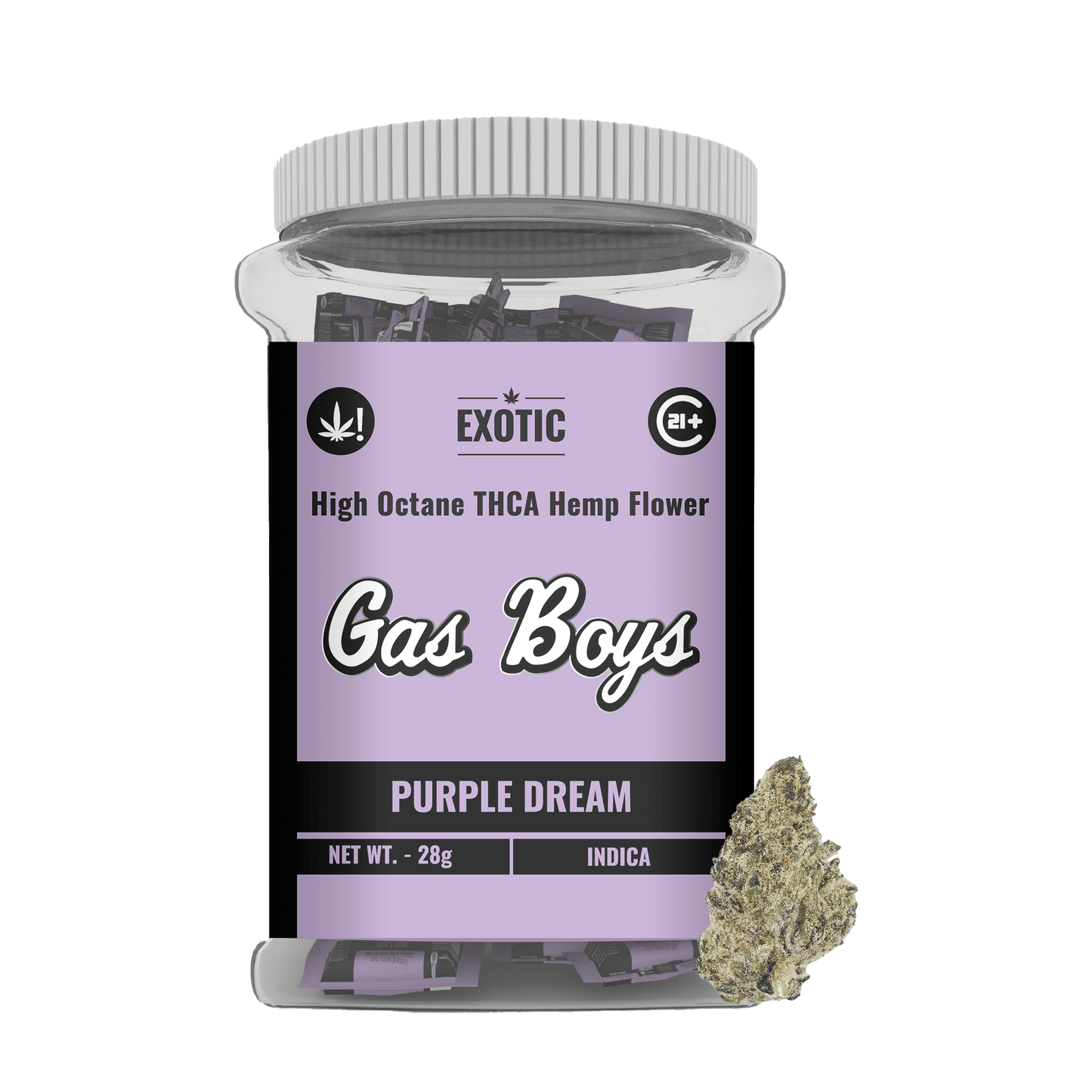 EXOTIC THCP FLOWER JUG - Purple Dream - Indica (28CT) - Tree Spirit Wellness