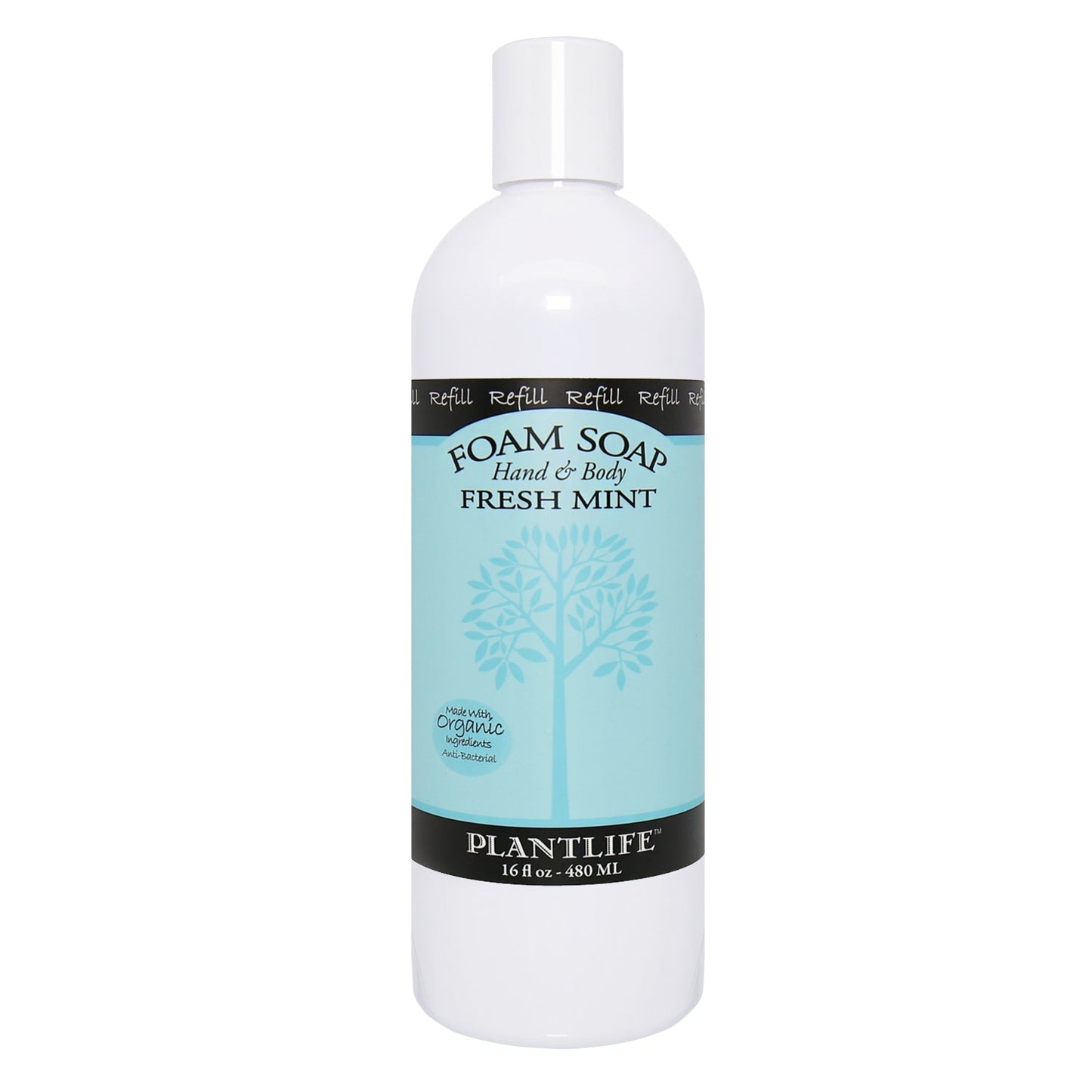 Fresh Mint Plant Based Foam Soap 16oz Refill - Tree Spirit Wellness