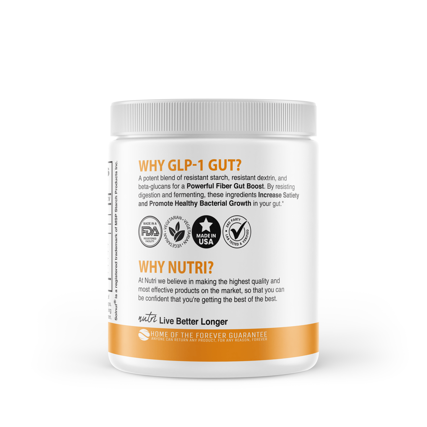 GLP - 1 Gut Support Fiber Boost 7 g Unflavored Powder - Tree Spirit Wellness