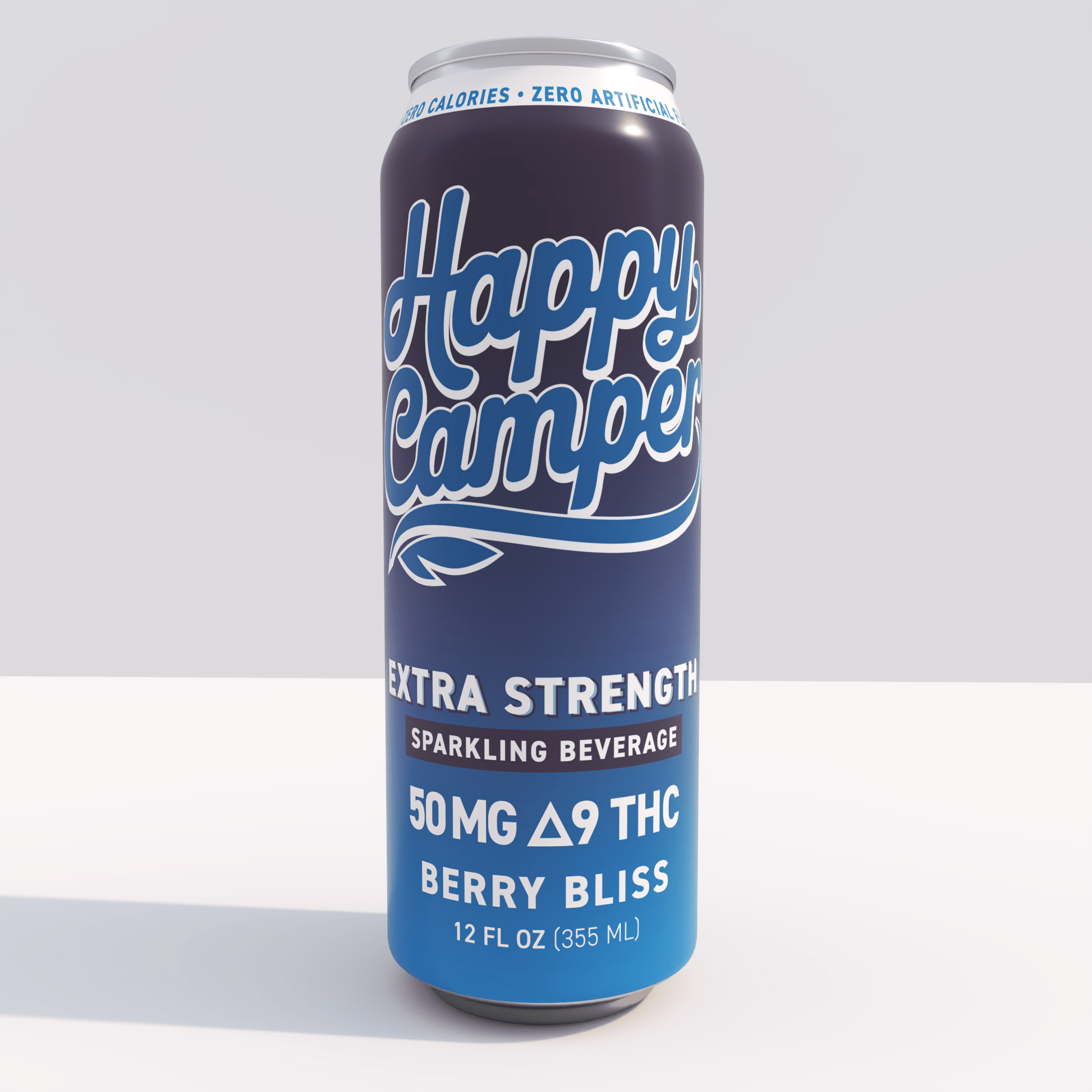 happy camper Berry Bliss - 50mg Delta 9 THC - 355 ml Extra Strength - 12 pack - Tree Spirit Wellness