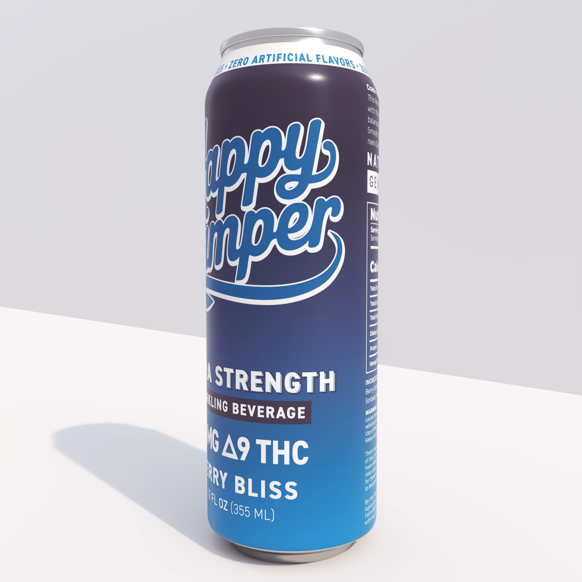 happy camper Berry Bliss - 50mg Delta 9 THC - 355 ml Extra Strength - 12 pack - Tree Spirit Wellness
