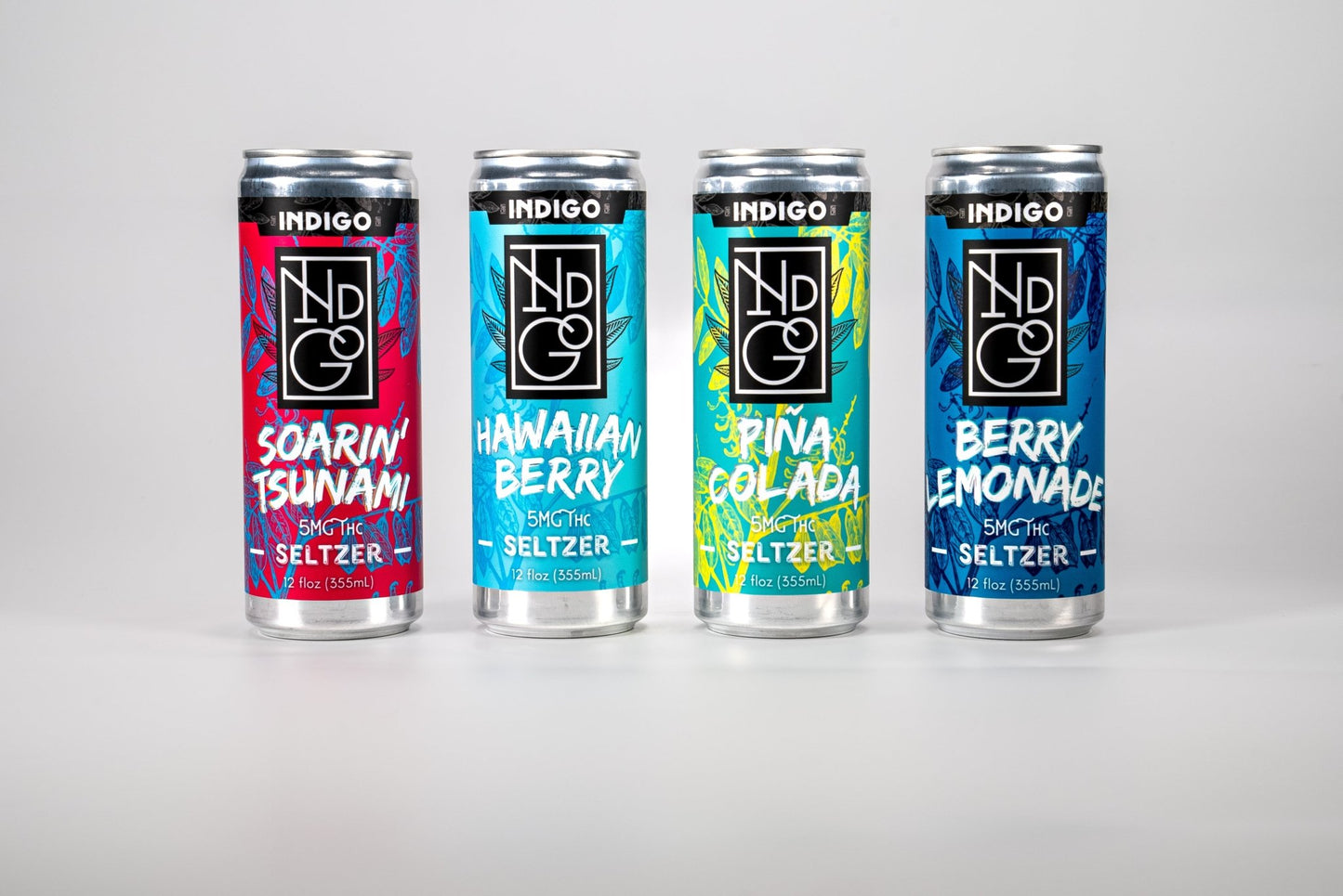 Indigo Seltzer Berry Lemonade 5mg - Case of 24 - Tree Spirit Wellness