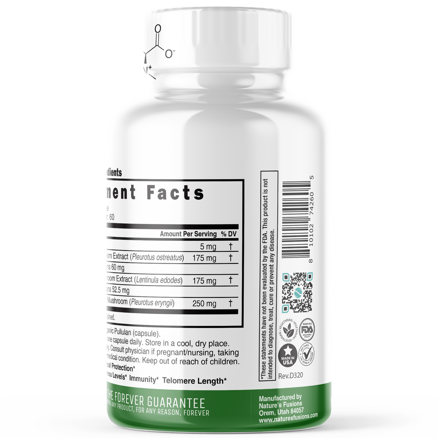 Ergothioneine Mushroom Complex 5/600 mg