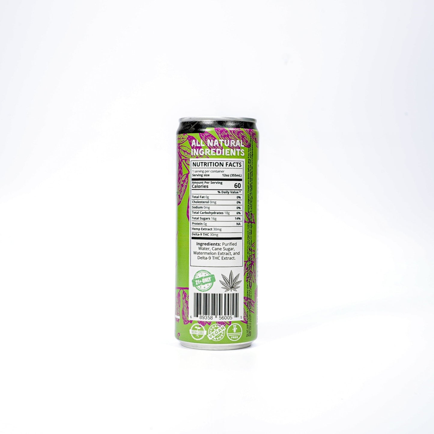 Mango Melon 30mg D9 Seltzer - Pack of 4 - Tree Spirit Wellness