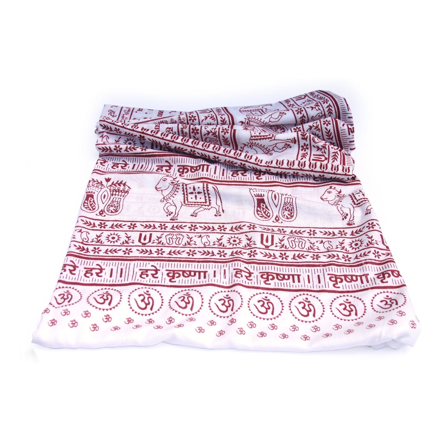 Meditation Yoga Prayer Shawl - Maha Mantra - White Large - Tree Spirit Wellness