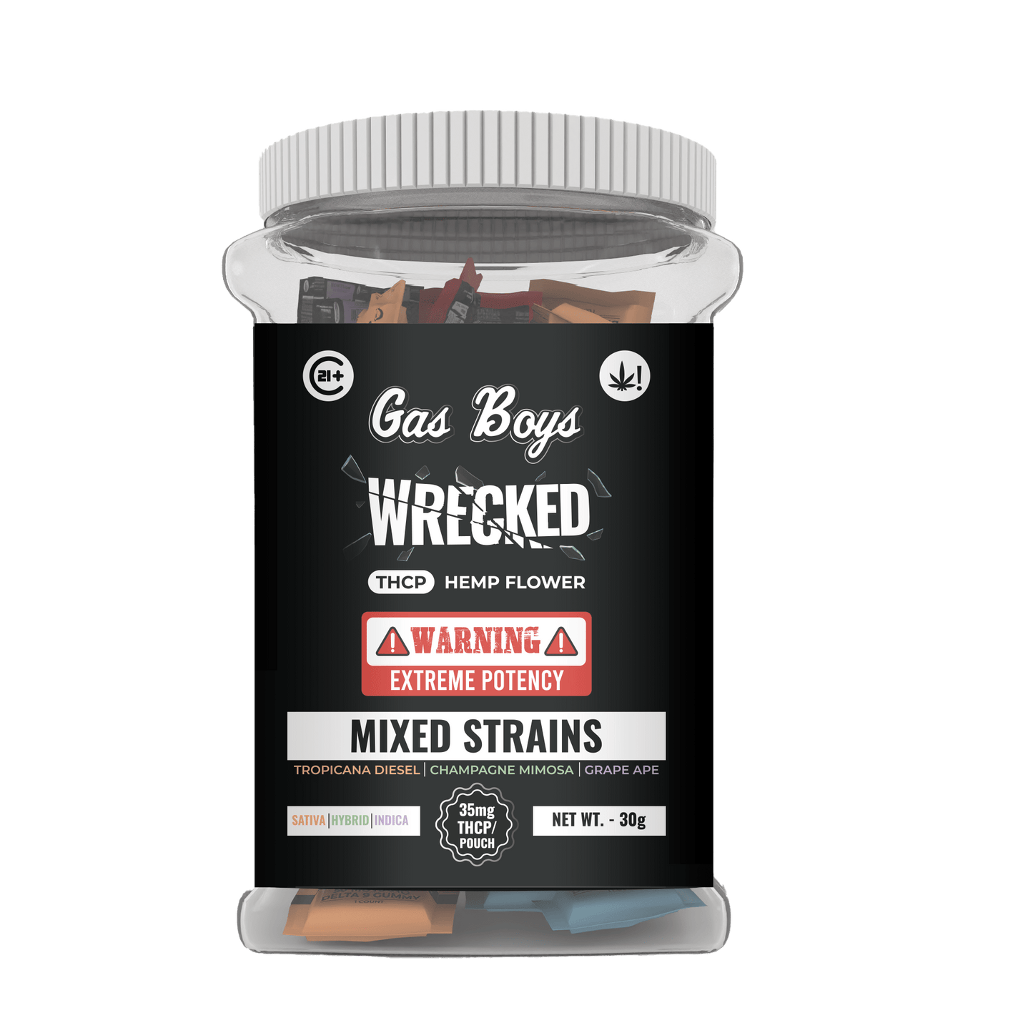 Mixed Strains - THCP FLOWER - 30CT Jug - Tree Spirit Wellness