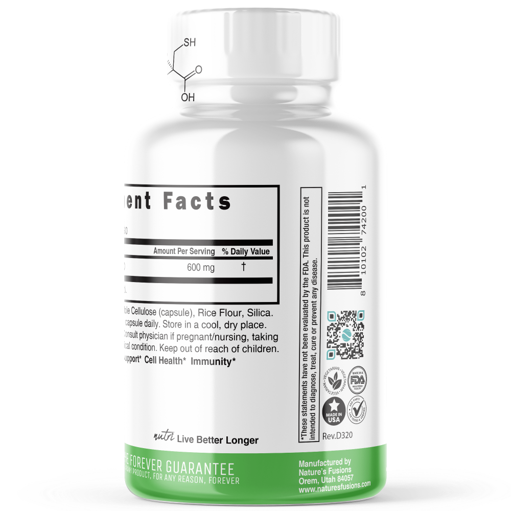 N-Acetyl L-Cysteine - 600mg - Tree Spirit Wellness