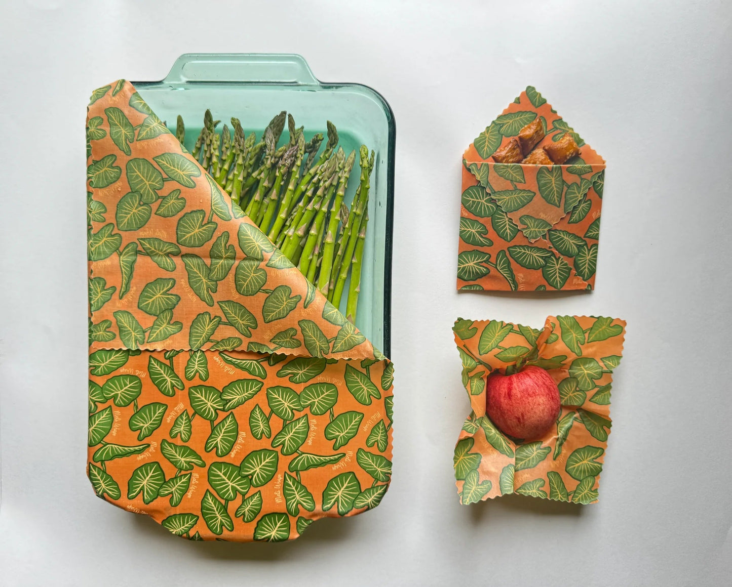 Bulk Beeswax Roll- Kalo print - Tree Spirit Wellness