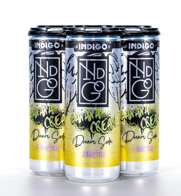 Indigo Banana Cream 5MG THC Dream Soda - Case of 24