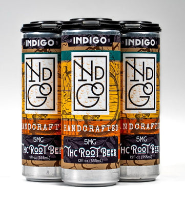 Indigo Hand Crafted 5MG THC The Root Beer Soda- Case of 24