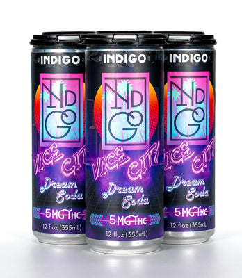 Indigo  Vice City 5MG THC Dream Soda - Case of 24