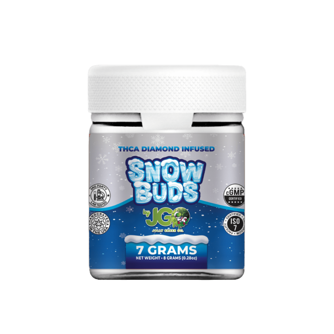 JGO THCa Diamond Infused 7g Flower Jar (SNOW BUDZ) - Tree Spirit Wellness