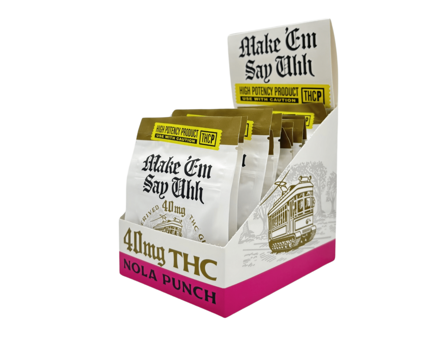 Nola Punch Make Em say Uhh D9/THCP 5mg - 40mg Box of 10 - Tree Spirit Wellness