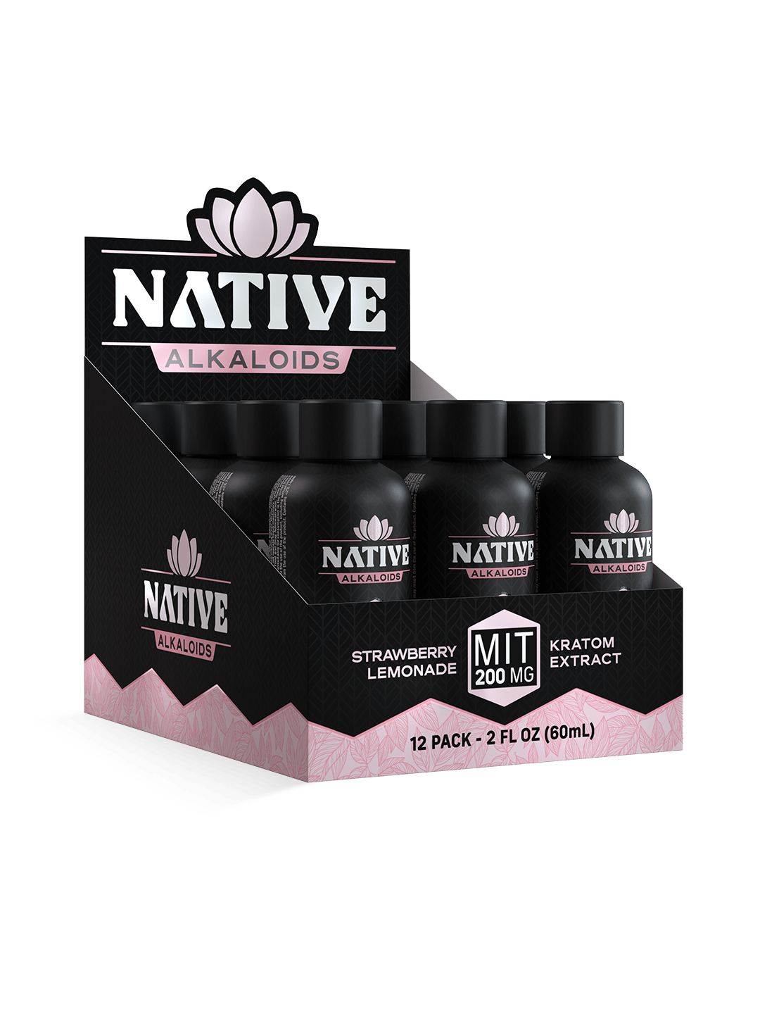 MIT/KRATOM – 25mg Strawberry lemonade - Native Alkaloids (Case of 12) - Tree Spirit Wellness