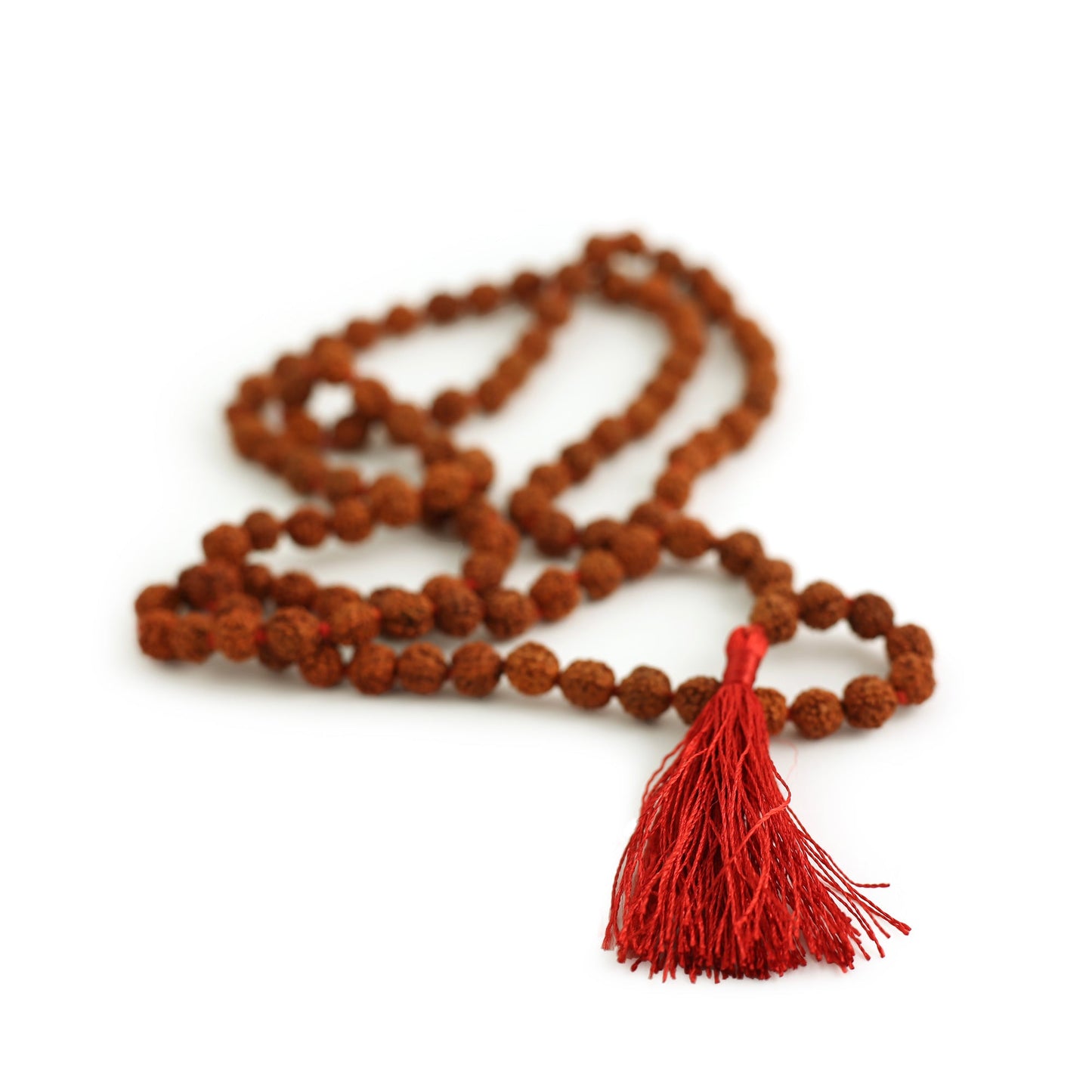 Prabhuji Prayer Mala Beads - Rudraksha - 108 Prayer Beads