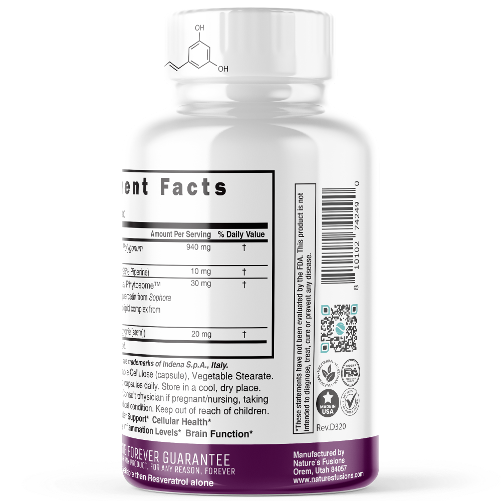 Nutri Resverperine (Trans-Resveratrol with Piperine & Fisetin) - Tree Spirit Wellness