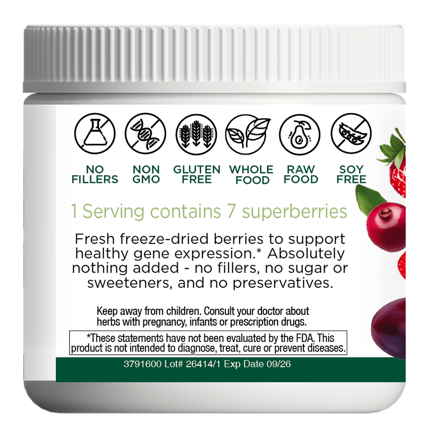 NUTRIGENOMIC SUPERBERRY POWDER - Tree Spirit Wellness