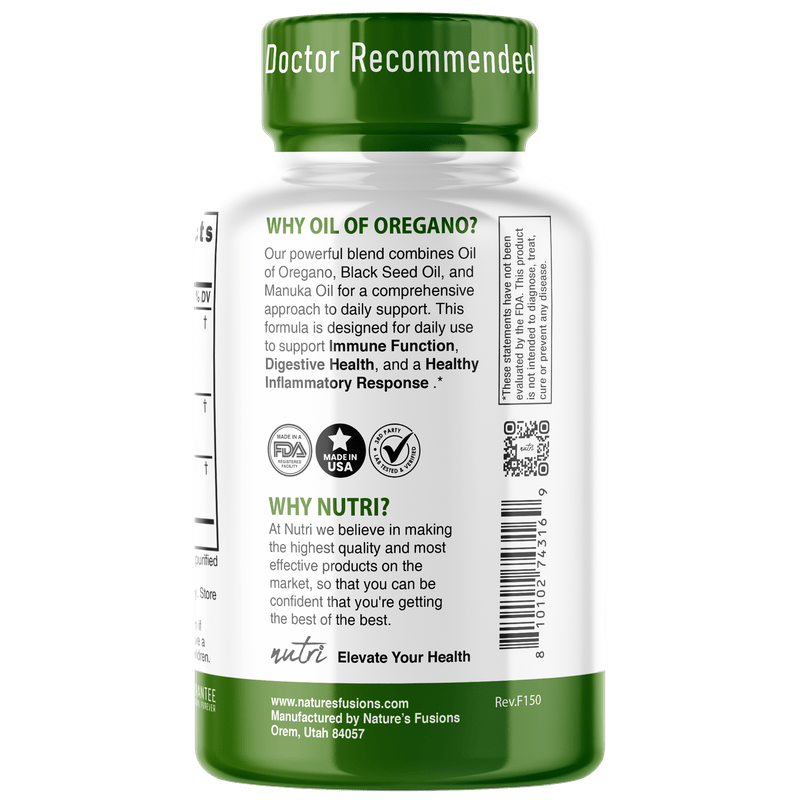 Oil of Oregano 500 mg Softgel 60ct - Tree Spirit Wellness