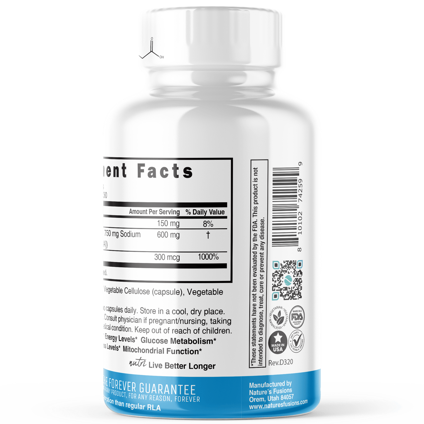 Nutri R Alpha (Lipoic Acid with Biotin) - Tree Spirit Wellness